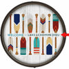 Oar Pattern Barrel End Wall Art