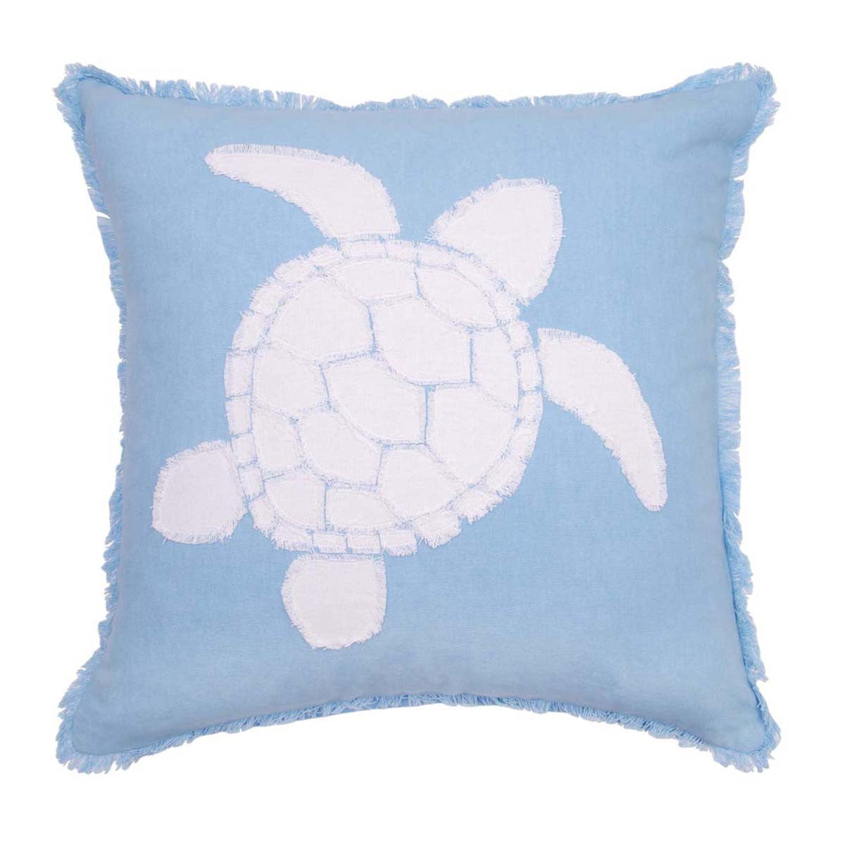 Turtle Tides Blue Pillow