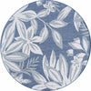 Fiji Flowers Blue Rug - 5 Ft. Round