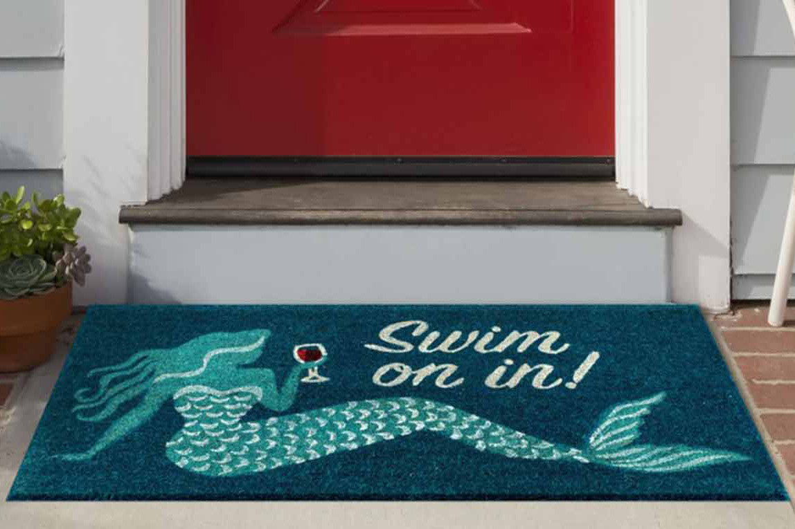 Mermaid Swim Coir Mat - 1 x 2