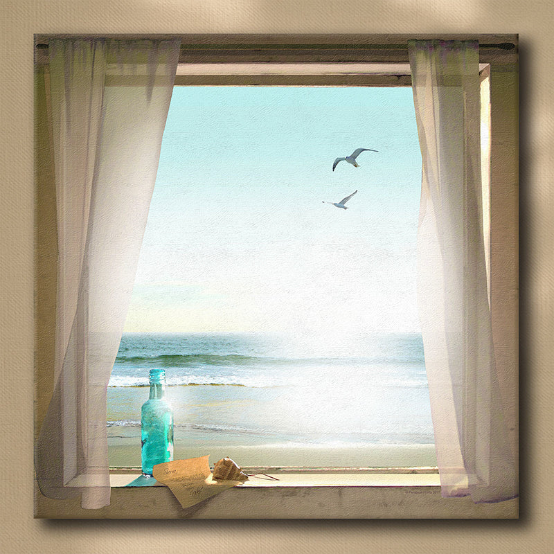 Message in a Bottle Personalized Stretched Canvas Art