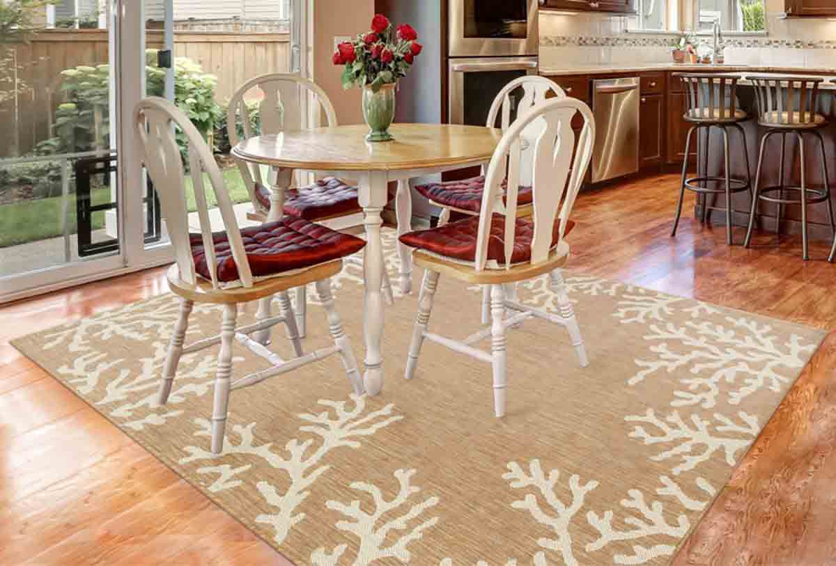 Miami Coral Sand Indoor/Outdoor Rug - 5 x 8