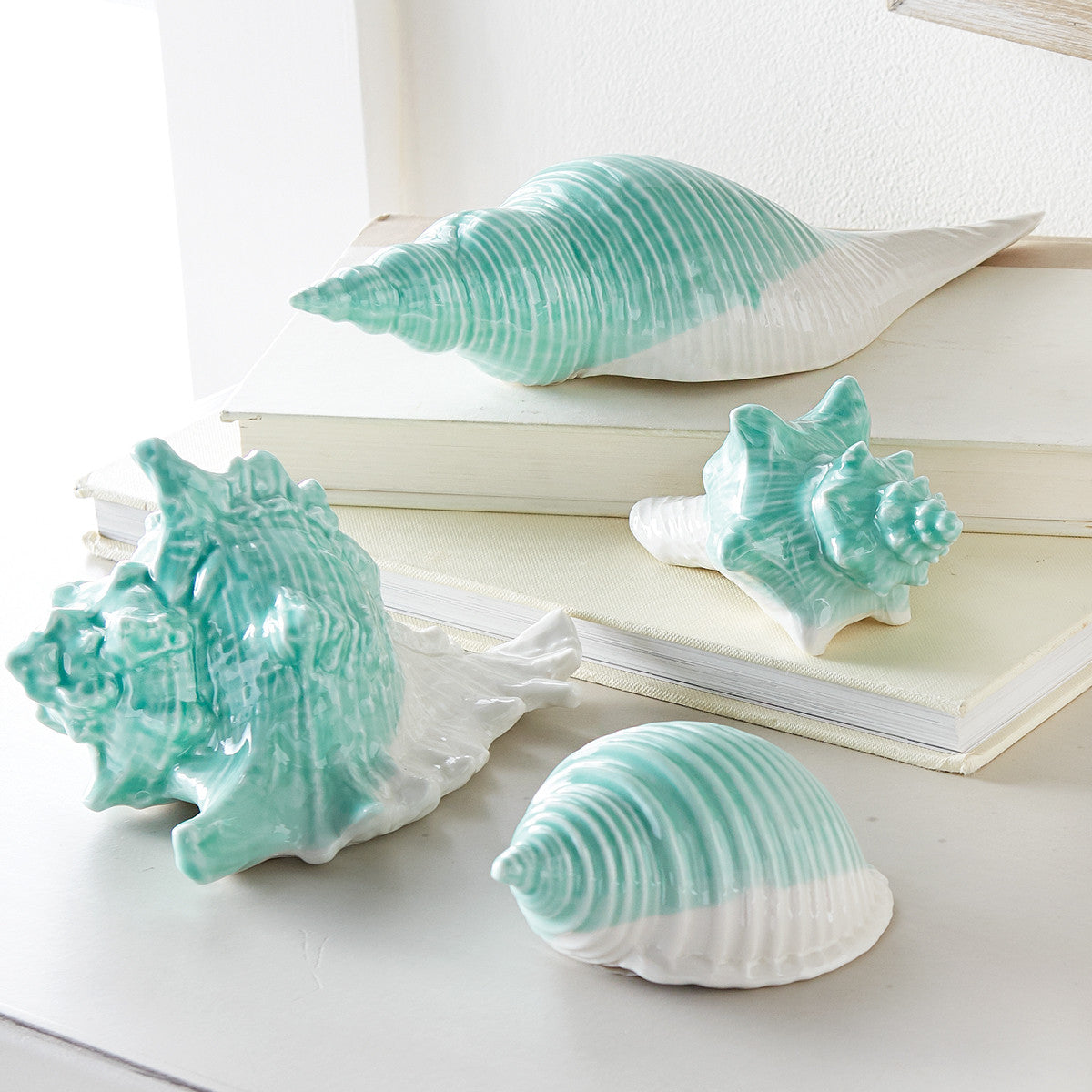 Montego Bay Smooth Conch Shell Figurine- SALE - OUT OF STOCK UNTIL 07/15/2026