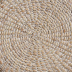 Natural Braided Hyacinth Round Placemats - Set of 4