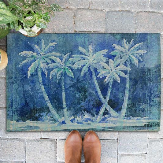 Night Palms Outdoor Rugs