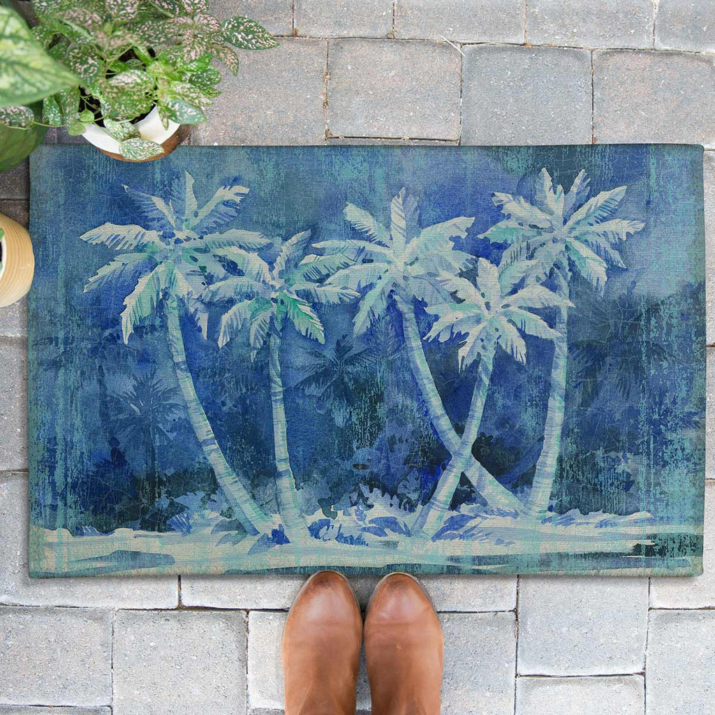 Night Palms Outdoor Rugs