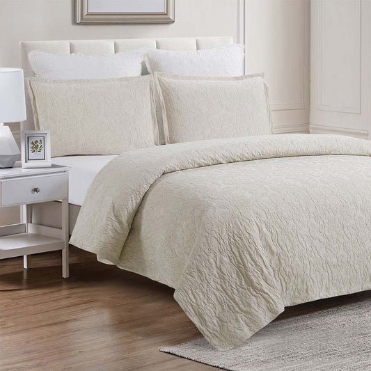 Seagrass Pebble Coverlet Bedding Collection