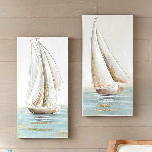 Ocean Breeze Sailboat Wall Art