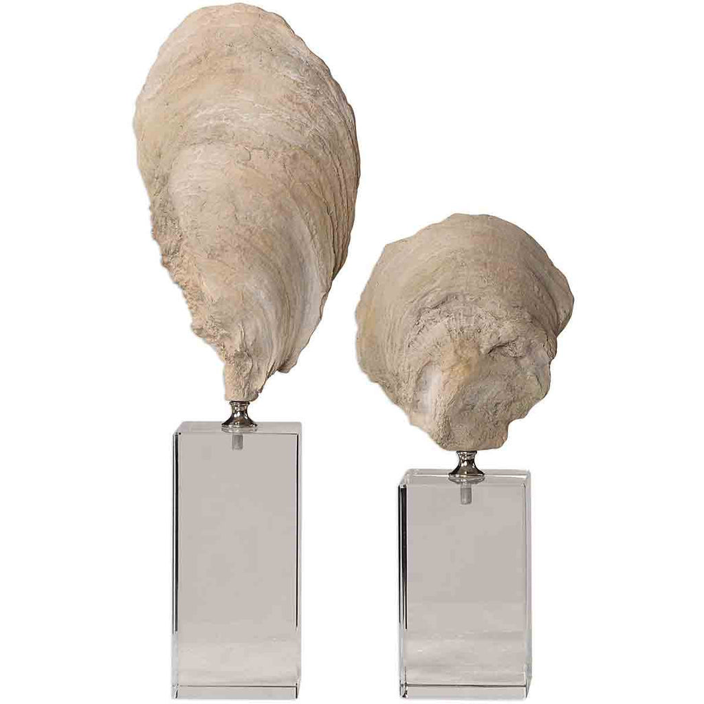 Oyster Sculptures - Set of 2