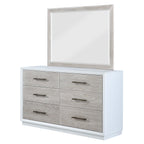 Pablo Six Drawer Dresser with Mirror