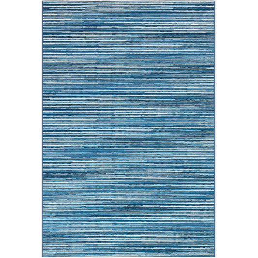 Pacific Stripes Blue Indoor/Outdoor Rug Collection