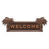 Palm Tree Welcome Plaque - Antique Copper
