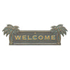 Palm Tree Welcome Plaque - Bronze Verdigris