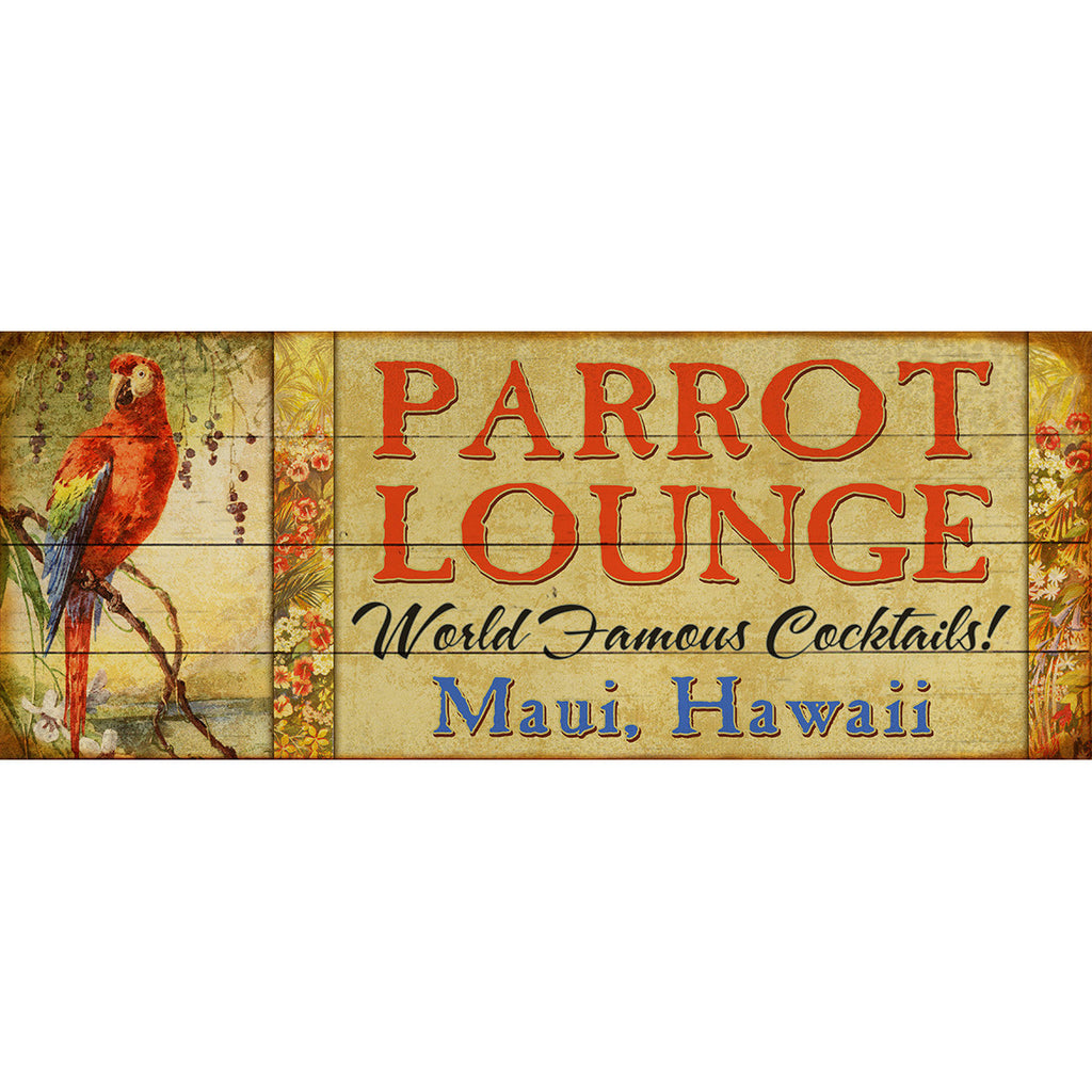 Parrot Lounge Personalized Sign - 44 x 17