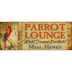 Parrot Lounge Personalized Sign - 44 x 17