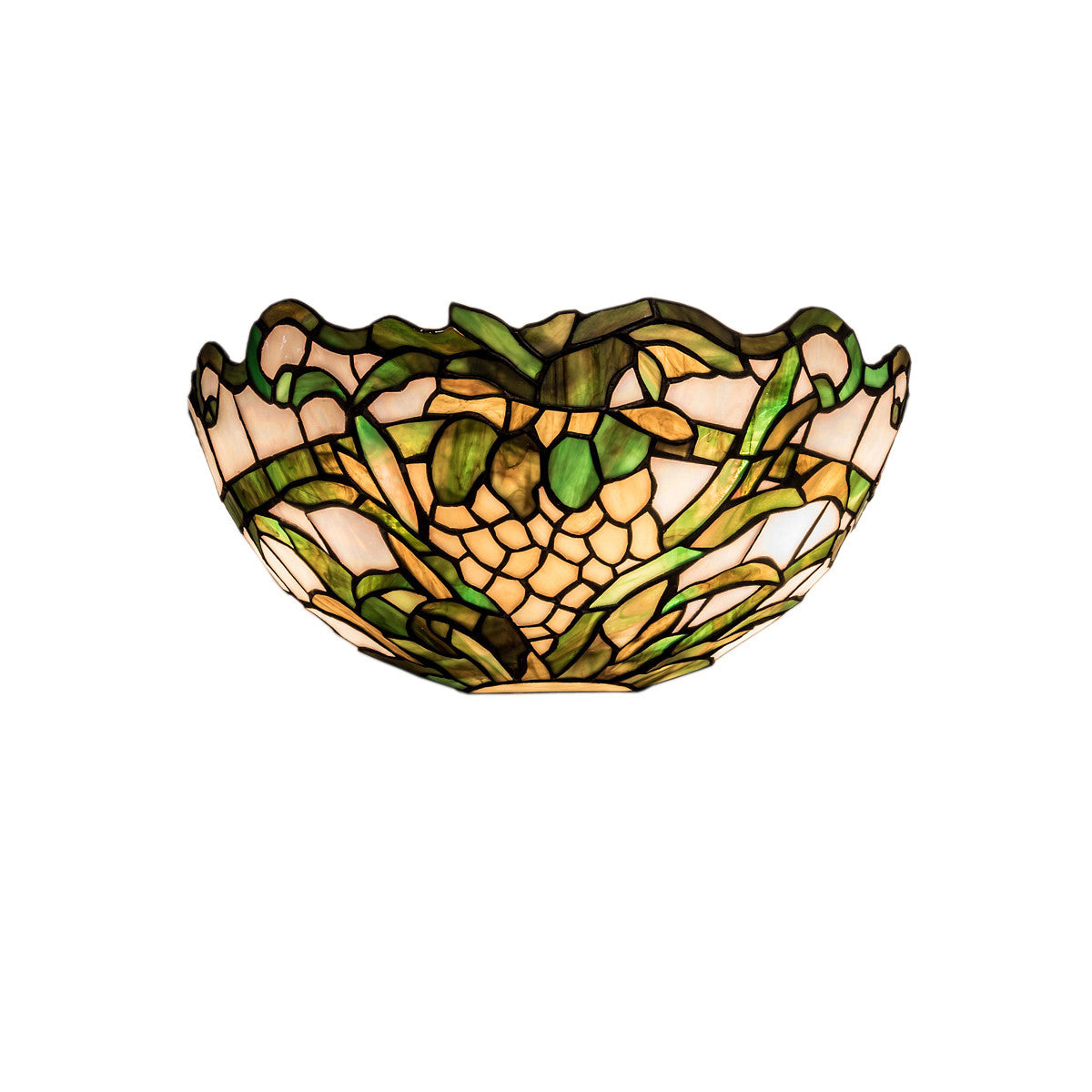Pineapple Stained Glass Wall Sconce