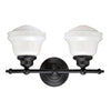 Plantation 2 Light Vanity Lamp - Oil Rubbed Bronze