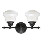 Plantation 2 Light Vanity Lamp - Oil Rubbed Bronze
