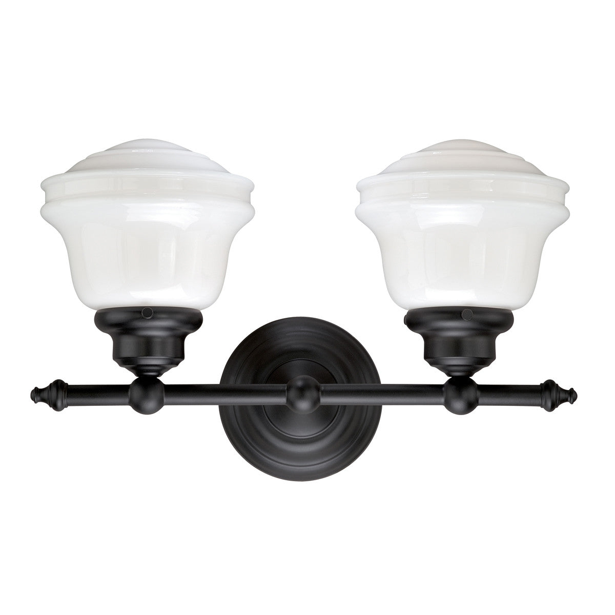 Plantation 2 Light Vanity Lamp - Oil Rubbed Bronze