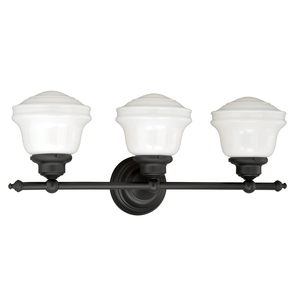Plantation 3 Light Vanity Lamp - Oil Rubbed Bronze