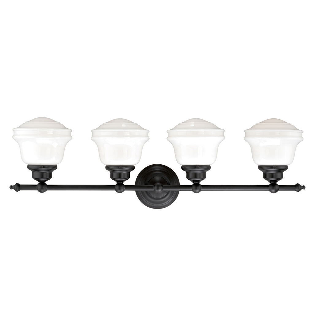 Plantation 4 Light Vanity Lamp - Oil Rubbed Bronze
