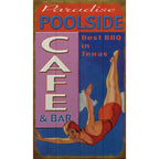 Poolside Cafe Personalized Sign - 23 x 39