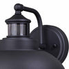Portside Outdoor Motion Sensor Wall Sconce - Black - 10 Inch