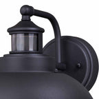 Portside Outdoor Motion Sensor Wall Sconce - Black - 10 Inch