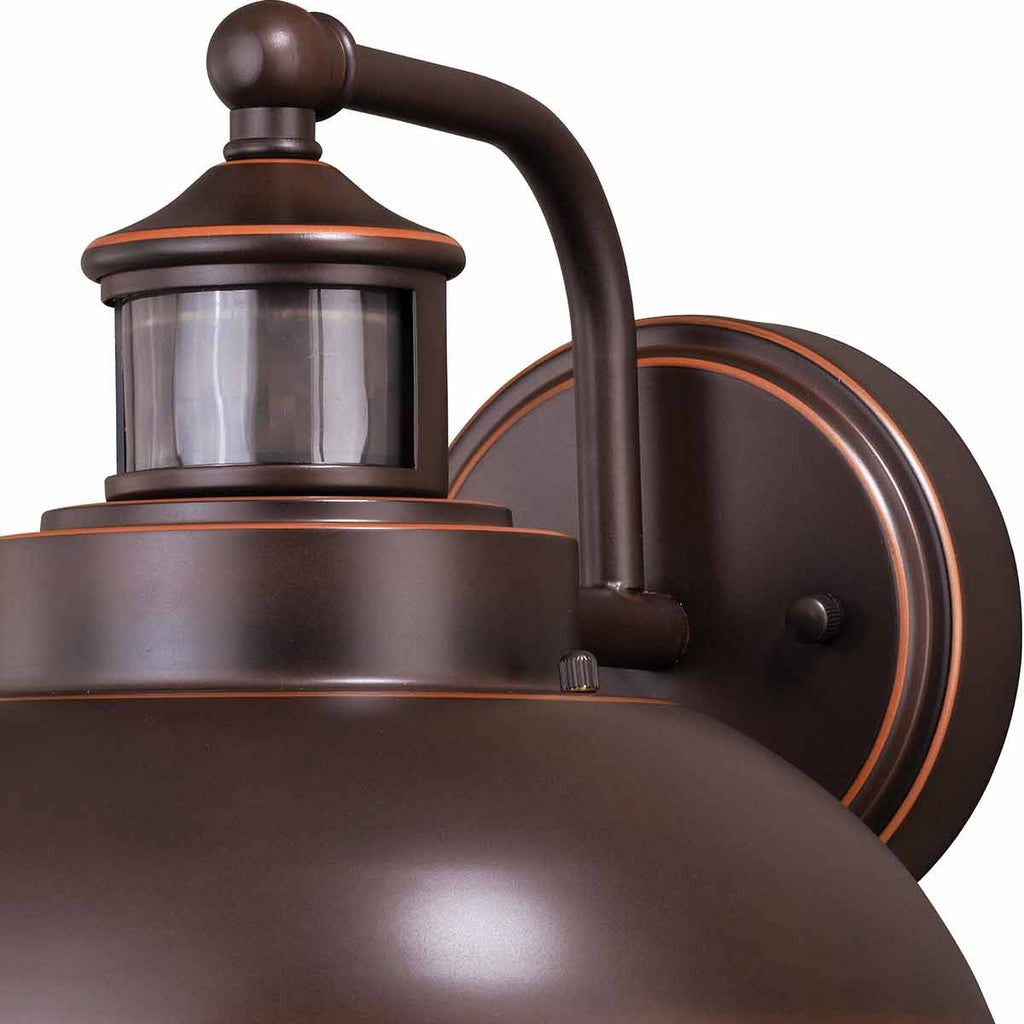 Portside Outdoor Motion Sensor Wall Sconce - Bronze