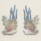 Reef & Shell Cluster Wood Wall Art - Facing Right
