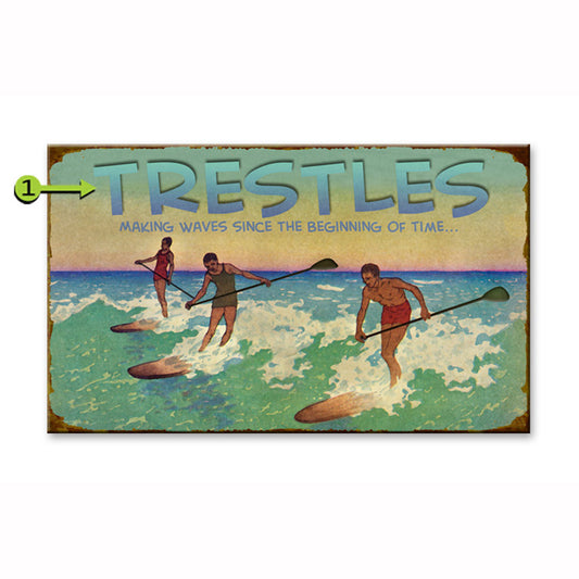 Riding the Waves Personalized Signs