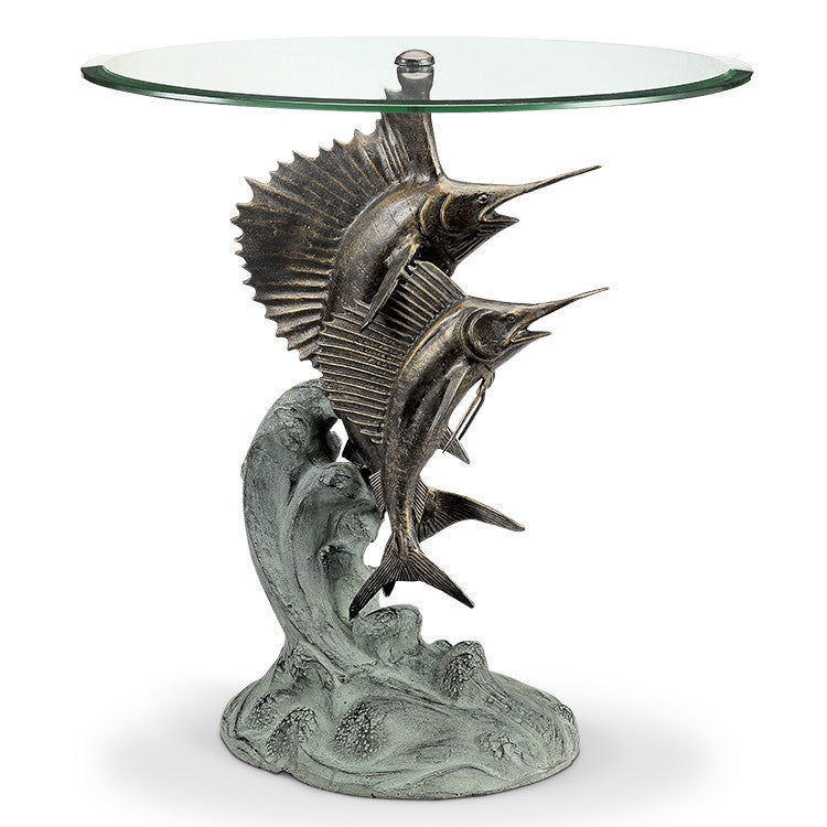 Sailfish & Marlin Dance End Table