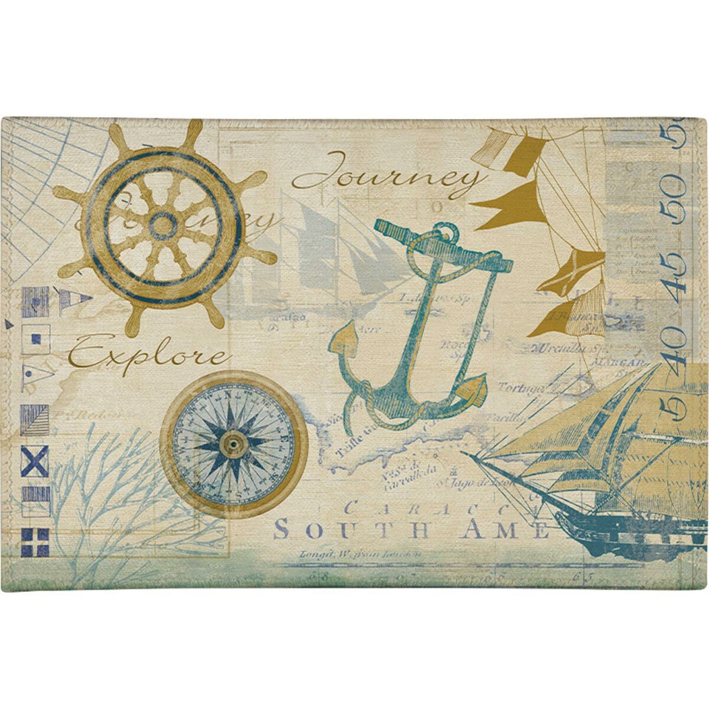 Sea Chart Chenille Rug Collection
