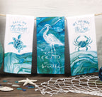 Sea Life Dual Purpose Terry Towel - Crab