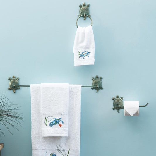 Sea Turtle Cast Iron Bath Hardware