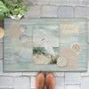 Seashell Egret Outdoor Rugs