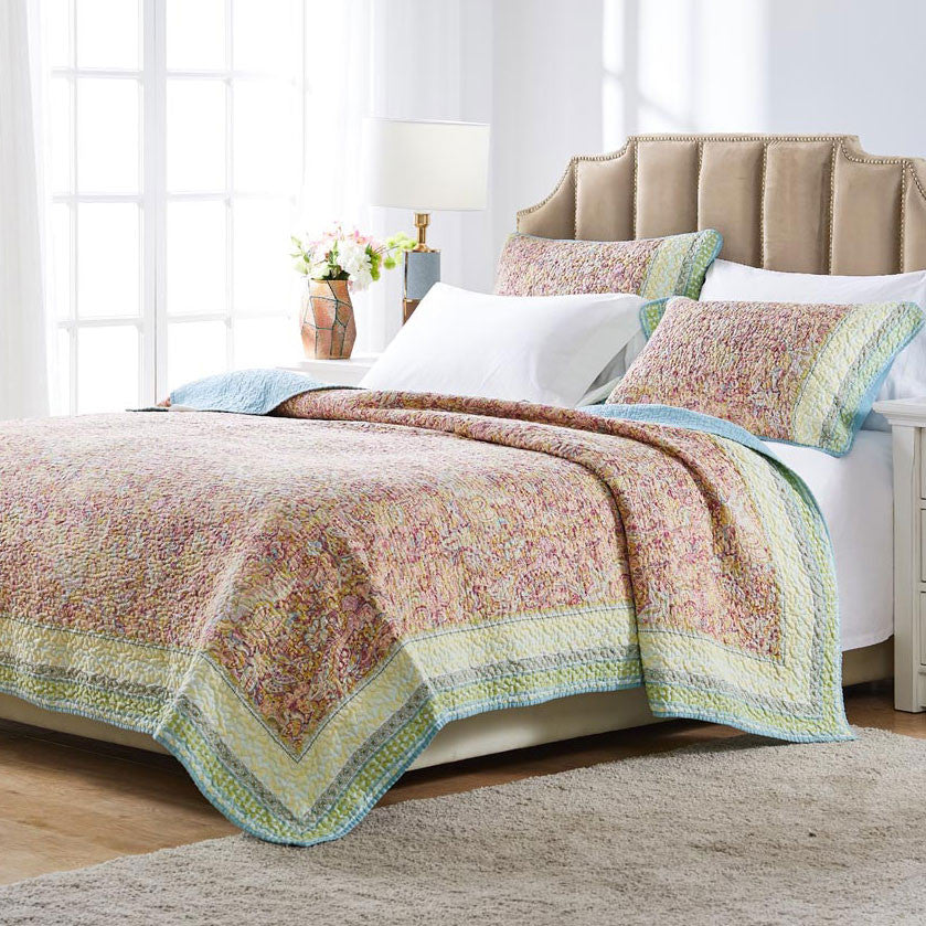 Seaside Garden 3pc Bedspread Set - Queen