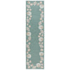 Serena Seashell Aqua Indoor/Outdoor Rug - 2 x 8