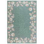 Serena Seashell Aqua Indoor/Outdoor Rug - 4 x 6