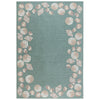 Serena Seashell Aqua Indoor/Outdoor Rug - 5 x 8