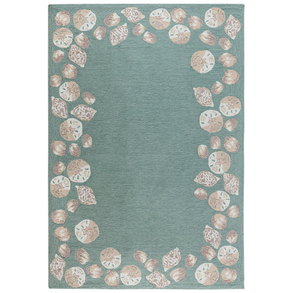 Serena Seashell Aqua Indoor/Outdoor Rug - 8 x 10