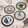 Seven Seas Sailboats Braided Trivet - Set of 3
