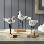 Shorebird Wood Figurines - Set of 3