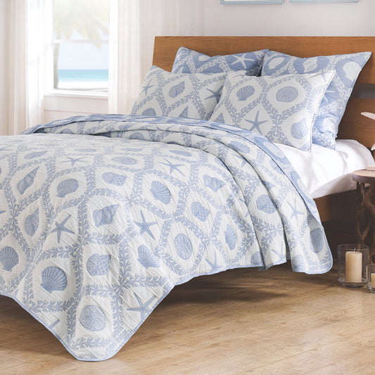 Shoreline Shell Quilt Bedding Collection