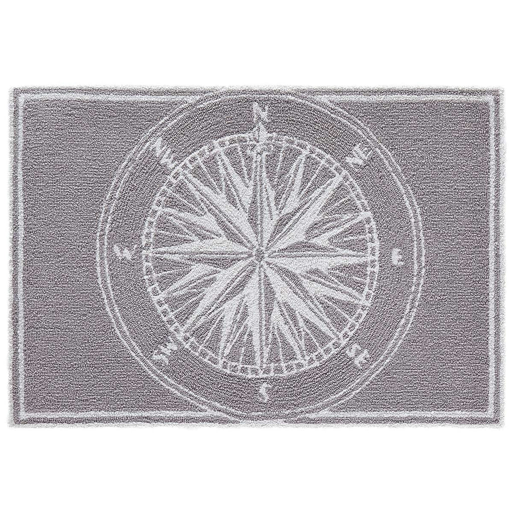 Skipper's Compass Gray Indoor/Outdoor Rug - 2 x 3 - OUT OF STOCK UNTIL 10/30/2026