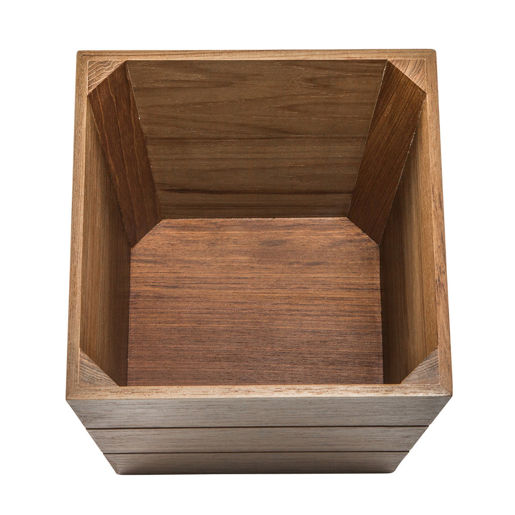 Small Teak Waste Basket