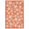 Starfish Sea Orange Indoor/Outdoor Rug - 8 x 10 - OUT OF STOCK UNTIL 08/13/2026