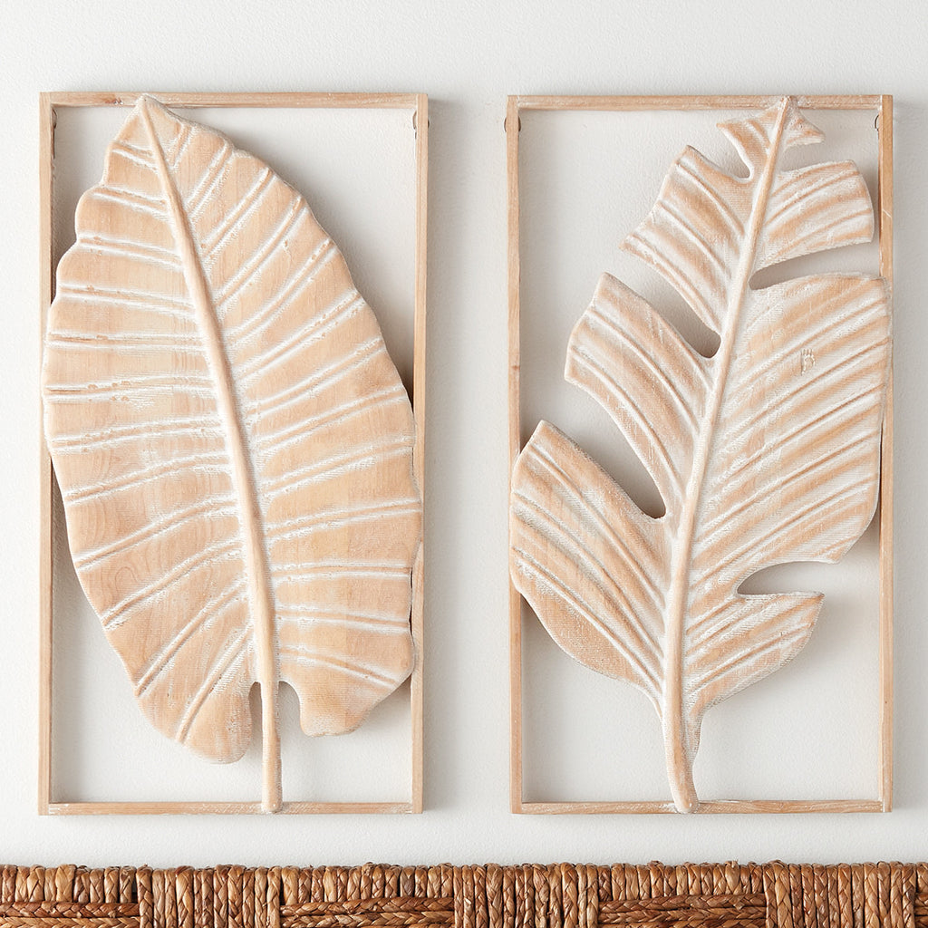 Sunbleached Palms Split Leaf Wall Hanging - CLEARANCE