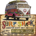 Surf Shack Personalized Wood Sign - 23 x 39