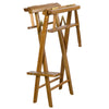 Teak Captain's Chair with Natural Seat Covers